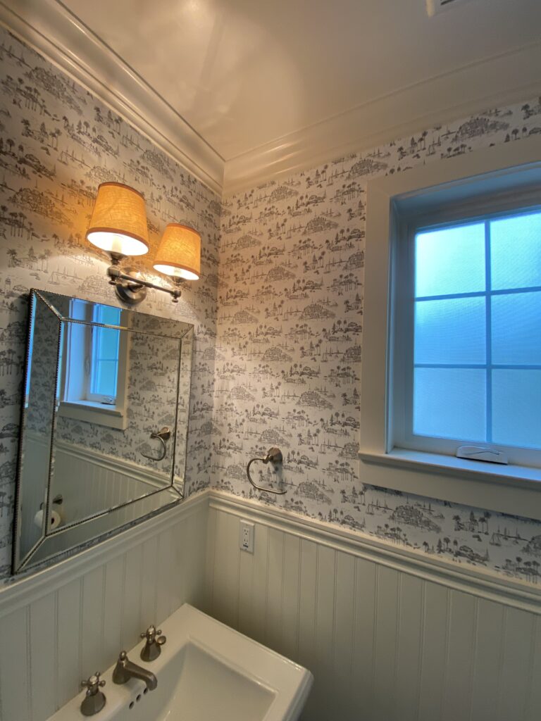 Bathroom / Shower Wallpaper Installation
