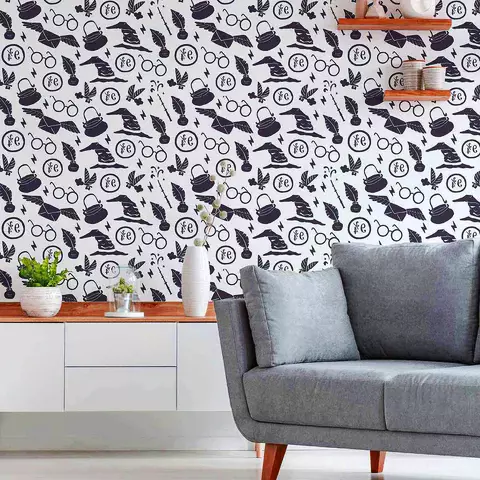 livingroom wallpapering installer