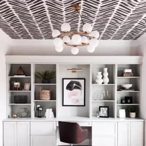 Ceiling Wallpaper installation