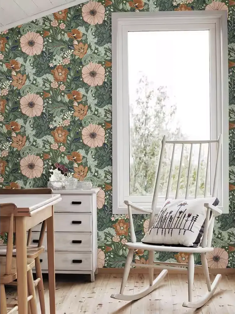 Peel and Stick Wallpaper installation